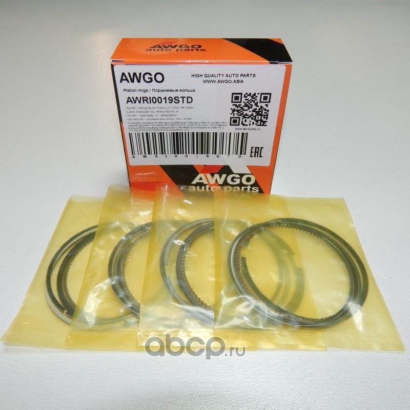 Компл. колец STD на 4 поршня AWRI0019STD (Awgo). Артикул AWRI0019STD