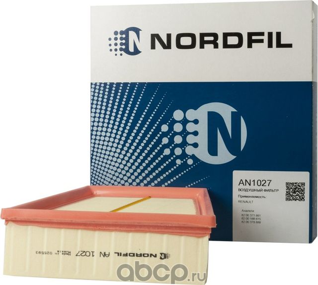 Фильтр воздушный Renault Megane II  Scenic II (Nordfil). Артикул an1027