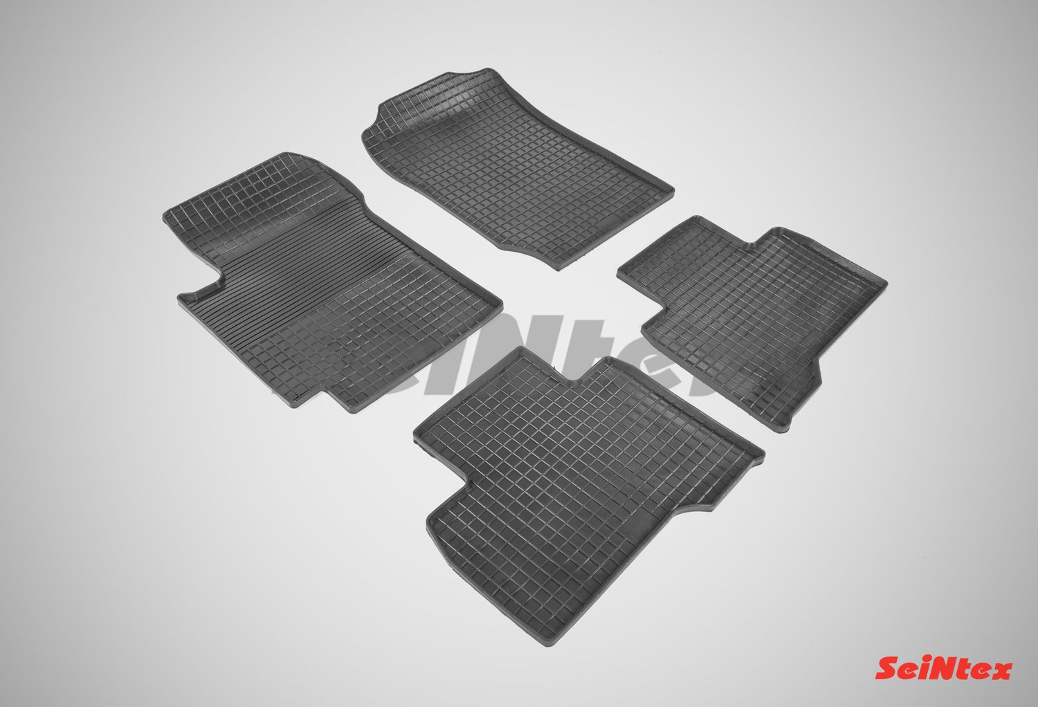 Коврики резиновые Seintex с узором сетка для салона Suzuki Grand Vitara III 5-дв. 2005-2015. Артикул 00346
