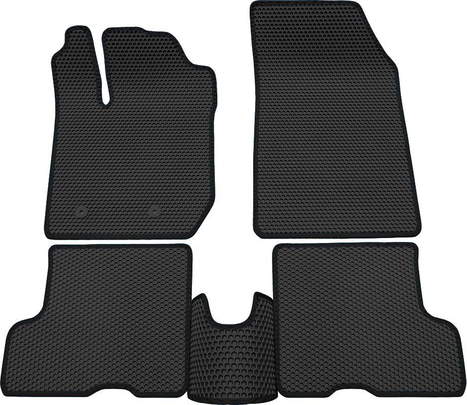 Коврики Rezkon EVA Соты для салона Lada Xray Оptima 2015-2026 Черный кант. Артикул 9139055101