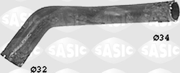 Патрубок системы охлаждения (радиатора) Sasic левый нижний для Fiat Bravo I 1995-1998. Артикул SWH6612