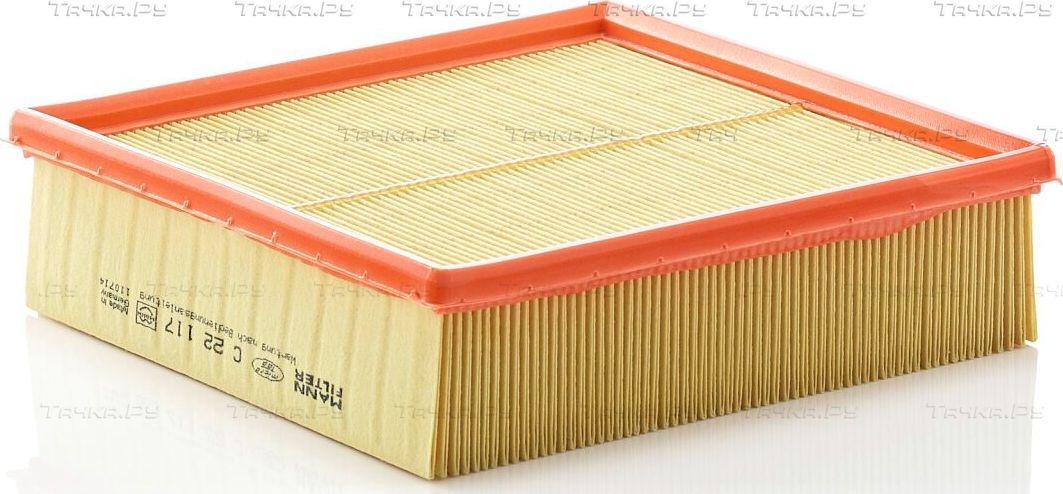 Воздушный фильтр Mann-Filter для Volvo 240 Series 1978-1993. Артикул C 22 117