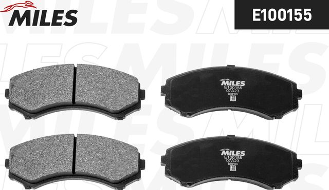 Тормозные колодки Miles (Semi-Metallic). Артикул E100155