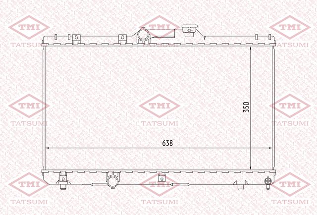 Радиатор охлаждения (Tatsumi). Артикул TGA1037