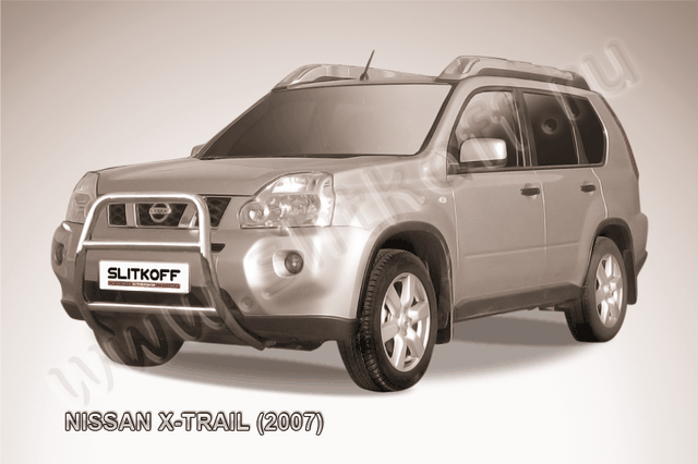 Кенгурятник Slitkoff d57 высокий для Nissan X-Trail T31 2007-2010. Артикул NXT002