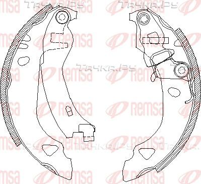 Тормозные колодки Remsa. Артикул 4302.00