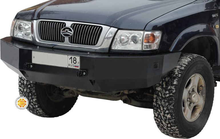 Бампер силовой Podgotoffka передний с площадкой под лебедку стандарт/лифт 50мм для Great Wall Safe 2001-2010. Артикул PGT-SB.05.02