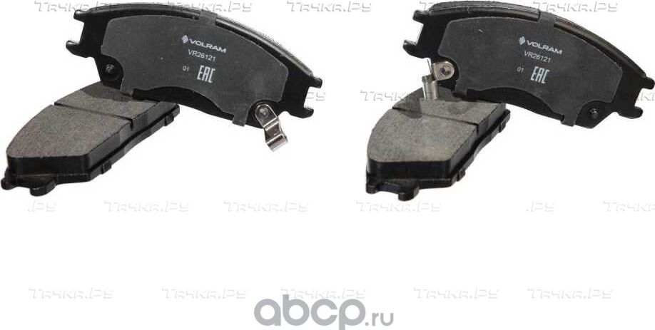 КОЛОДКИ ПЕРЕДНИЕ ДЛЯ А/М HYUNDAI ACCENT TAGAZ (99-06) ДИСКОВЫЙ ТОРМОЗ К-Т 4 ШТ (Volram). Артикул VR26121