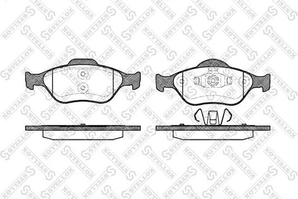 Тормозные колодки Stellox. Артикул 777 000-SX