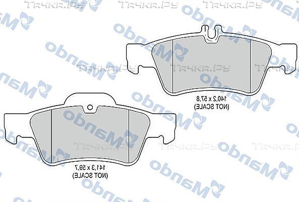 Тормозные колодки Mando. Артикул MBF015189