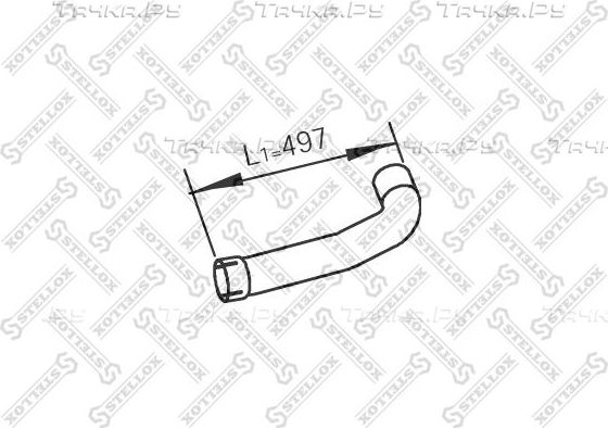 Глушитель Stellox для MAN TGM 2005-2026. Артикул 82-03772-SX