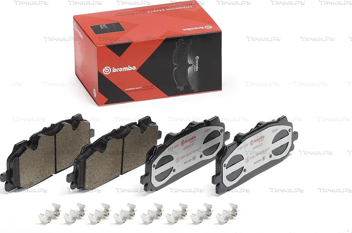 Тормозные колодки Brembo XTRA передние для Audi e-tron I 2019-2026. Артикул P 85 165X