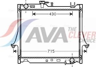 Радиатор охлаждения двигателя AVA ** CLEVER FIT **. Артикул IS2025