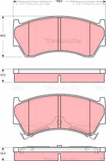 Тормозные колодки TRW. Артикул GDB3391