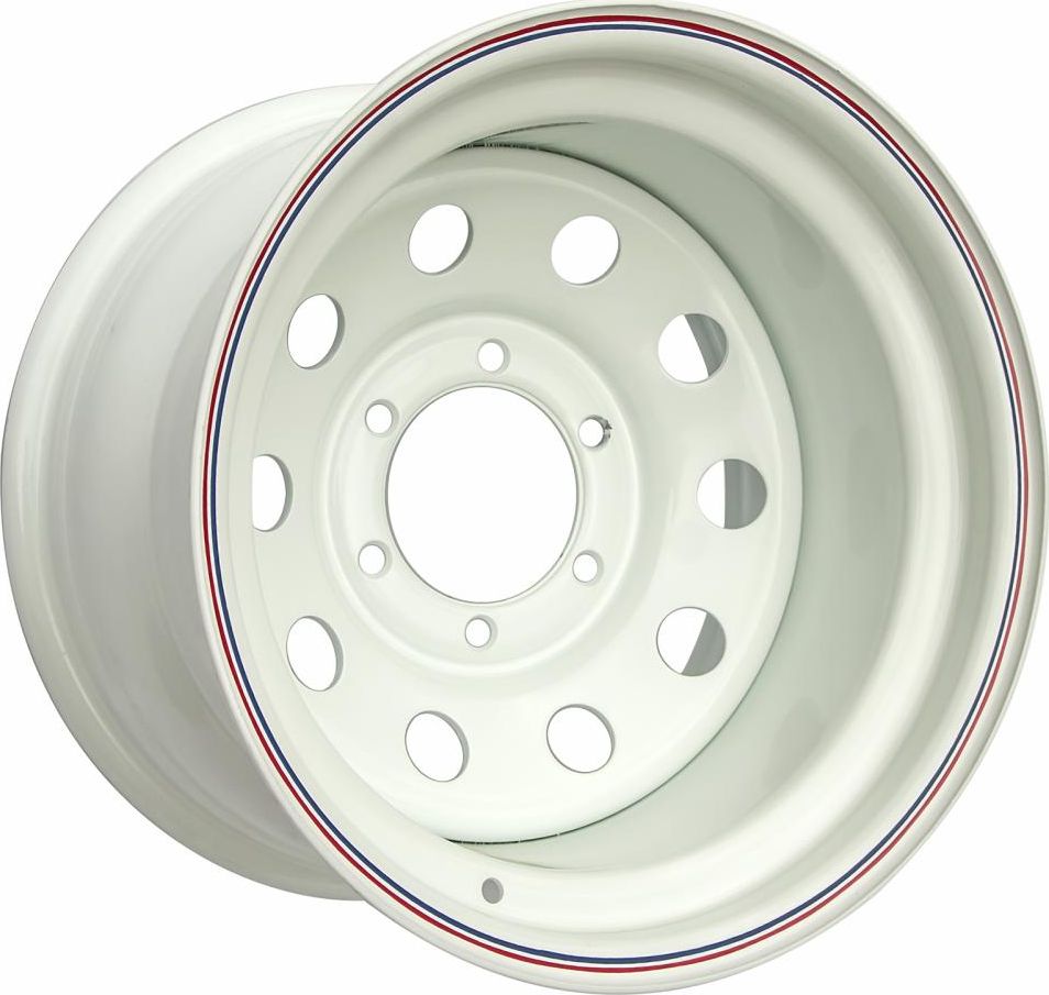 Колёсный диск OFF-ROAD Wheels стальной белый 6x139,7 10xR15 d84 ET-110 для Mitsubishi L400 1995-2006. Артикул 1510-63910WH-44