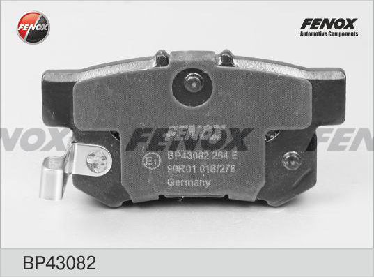 Тормозные колодки Fenox задние для MG ZR 2001-2005. Артикул BP43082