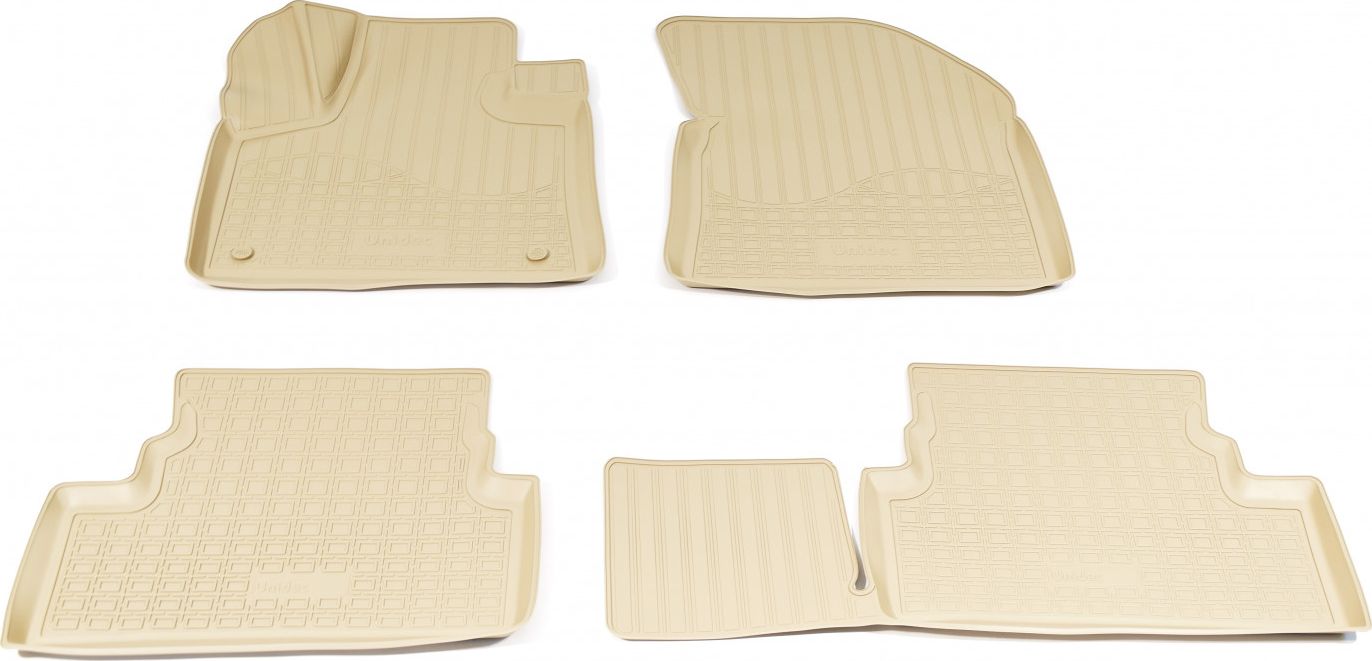 Коврики 3D Норпласт для салона Peugeot 3008 II 2017-2026 Бежевые. Артикул NPA11-C64-320-B