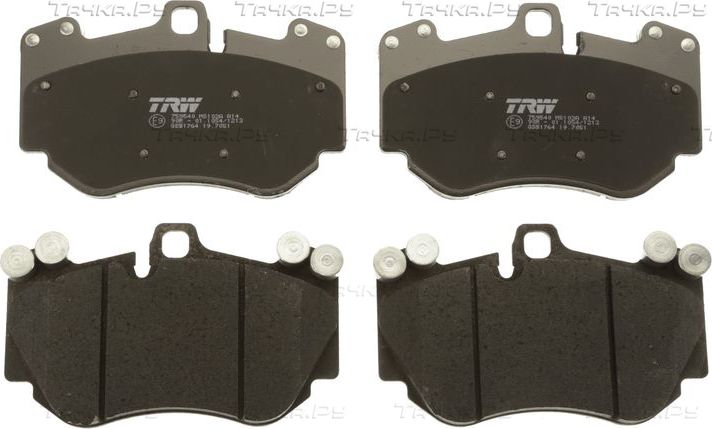 Тормозные колодки TRW COTEC передние для Porsche Cayenne I (955) 2002-2010. Артикул GDB1764