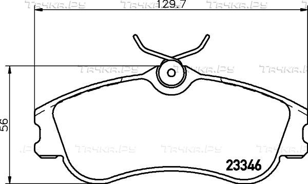 Тормозные колодки Mintex передние для Peugeot 206 1999-2012. Артикул MDB2067