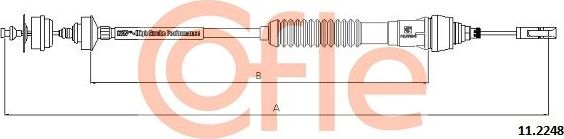 Трос сцепления Cofle. Артикул 92.11.2248
