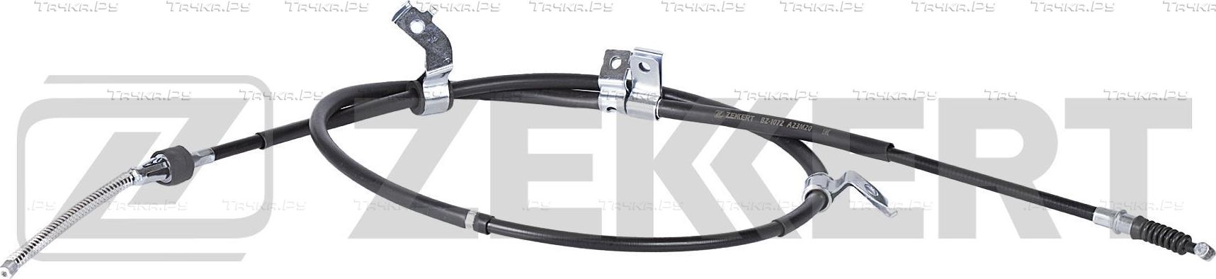 Трос ручника (тросик ручного тормоза) Zekkert. Артикул BZ-1072