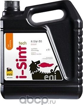 Масло моторное синтетическое 5л - для легковых автомобилей ACEA  A3/B4/С4, RENAU (ENI). Артикул ENI5W30ISINTTECHR5