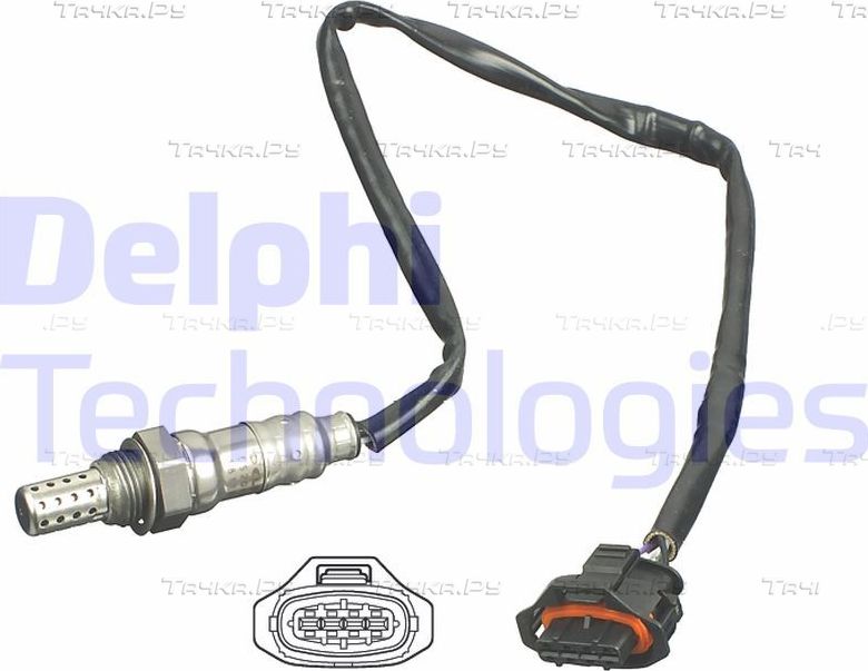 Лямбда-зонд (кислородный датчик) Delphi для Opel Astra J 2009-2017. Артикул ES20426-12B1