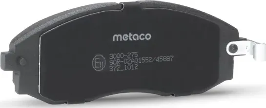 Колодки тормозные передние к-кт (Metaco). Артикул 3000275