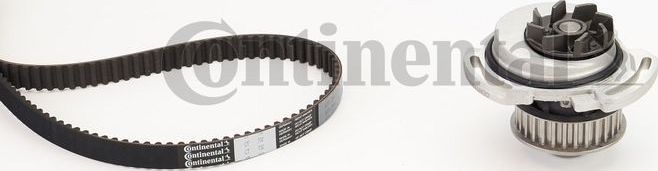 Помпа (водяной насос) с комплектом ремня ГРМ ContiTech для SEAT Ibiza II 1993-2002. Артикул CT732WP1