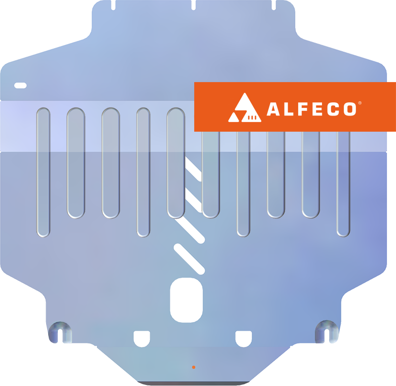 Защита алюминиевая Alfeco (4 мм) для картера и КПП MG 5 2020-2026. Артикул ALF.69.01 AL4