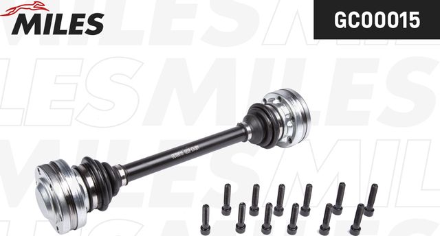 Полуось (привод в сборе, приводной вал) Miles задняя задняя правая/левая для BMW 5 III (E34) 1987-1996. Артикул GC00015
