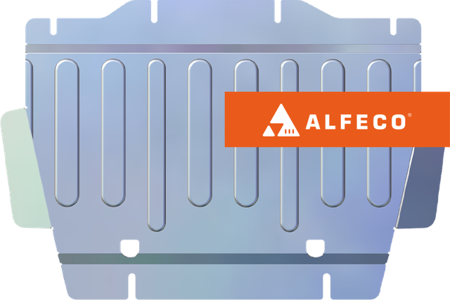 Защита алюминиевая Alfeco (4мм) для картера и редуктора переднего моста Oting Paladin 4WD 2023-2026. Артикул ALF.72.02 AL4