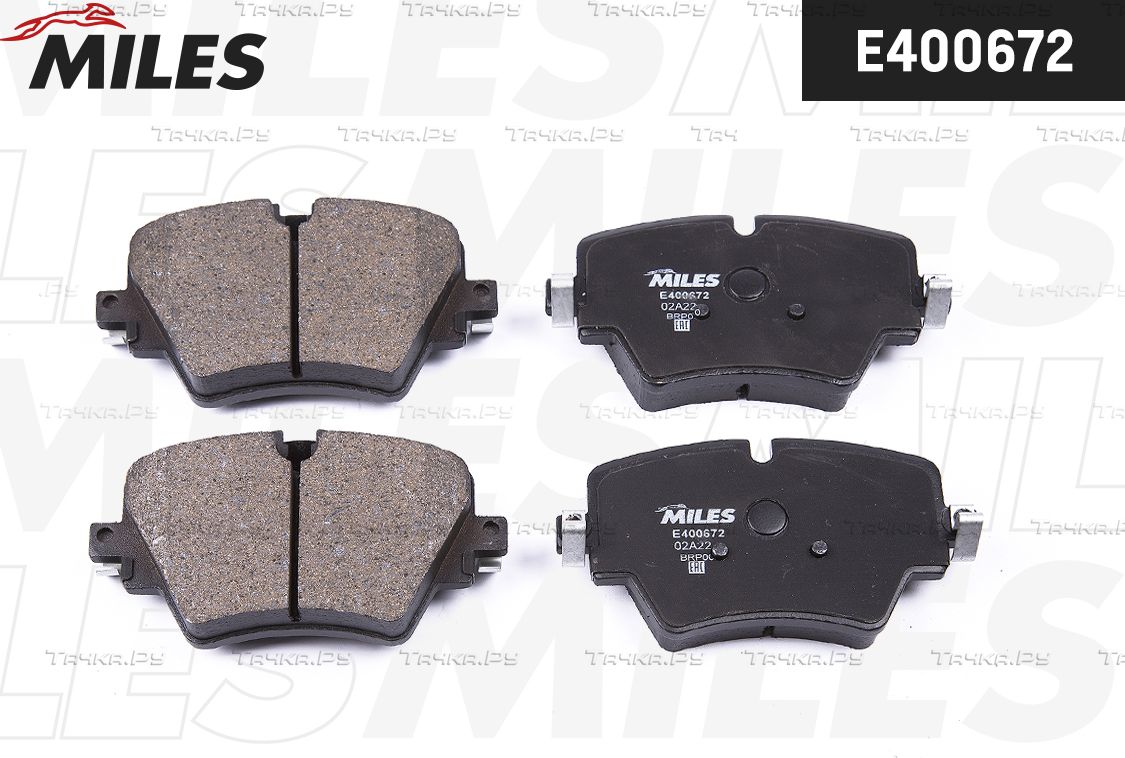 Тормозные колодки Miles (Low-Metallic) для BMW X4 II (G02) 2018-2026. Артикул E400672