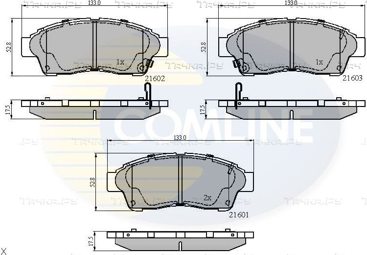 Тормозные колодки Comline Comline передние для Toyota Picnic I 1996-2001. Артикул CBP3260