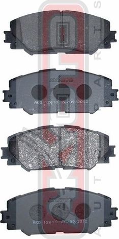 Тормозные колодки Akyoto Packing AKYOTO. Артикул AKD-12610