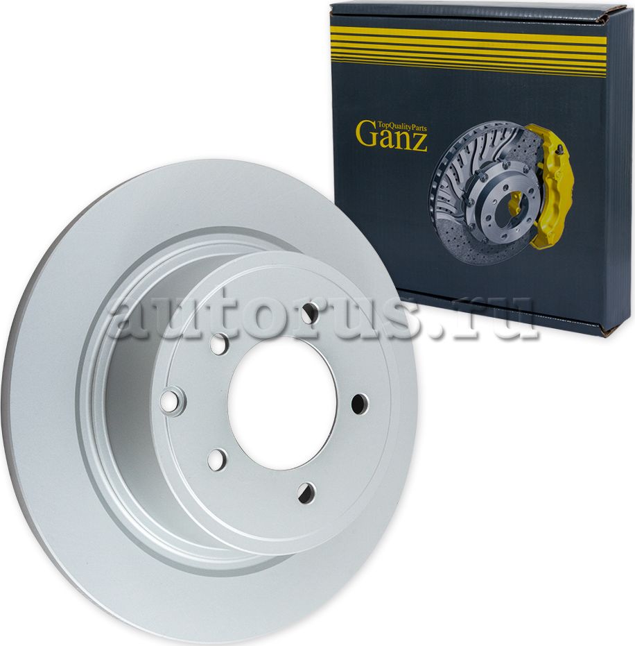 Диск тормозной задний с покрытием (Ganz). Артикул GIJ10139