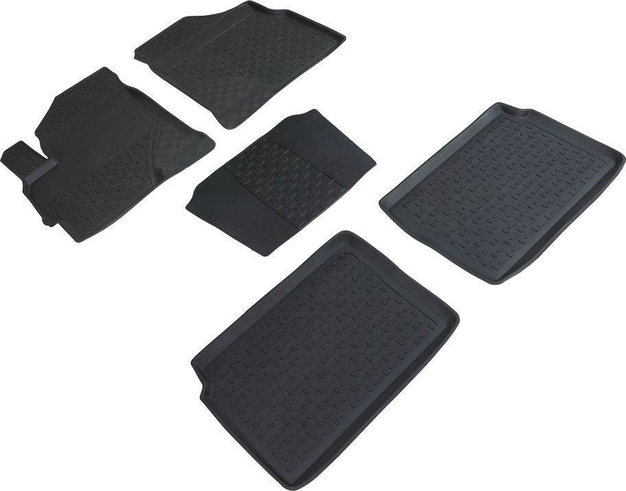 Коврики резиновые Seintex с высоким бортиком для салона Chery Tiggo 5 T21 2014-2026. Артикул 86349