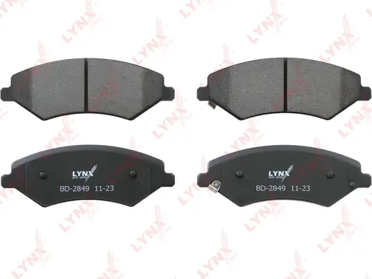 Колодки тормозные CHERY Tiggo (06-) передние (4шт.) LYNX (Lynxauto). Артикул BD2849