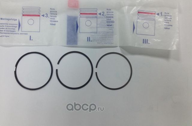 КОМПЛЕКТ ПОРШНЕВЫХ КОЛЕЦ ДЛЯ 1 ЦИЛИНДРА (Goetze). Артикул 0843680000