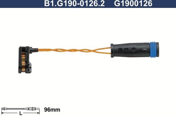 Датчик износа тормозных колодок  Galfer. Артикул B1.G190-0126.2