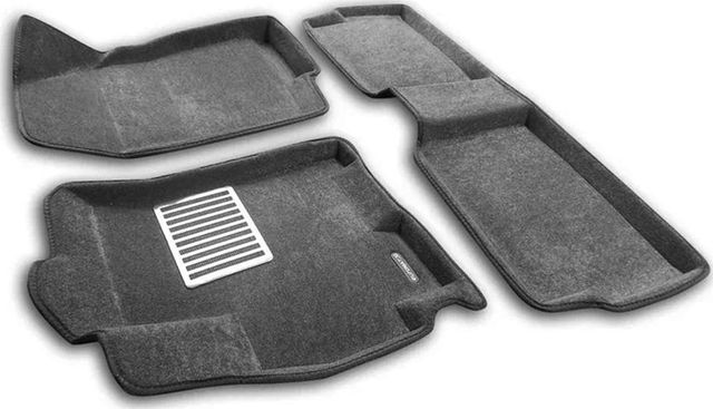 Коврики текстильные Euromat 3D Lux для салона Exeed LX 2019-2026 Серые. Артикул EM3D-001425G