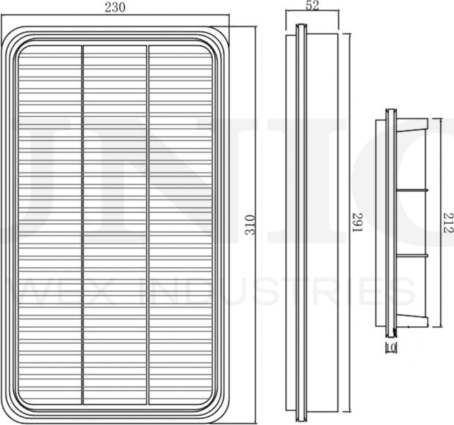 Фильтр воздушный (Unio). Артикул FLT-10197