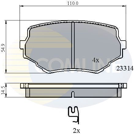 Тормозные колодки Comline Comline. Артикул CBP3475
