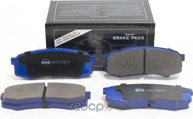 Колодки тормозные задние дисковые к-кт (Vite). Артикул VBS1182PS