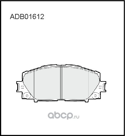 Колодки тормозные TOYOTA Yaris (05-) передние (4шт.) ALLIED NIPPON. Артикул ADB01612
