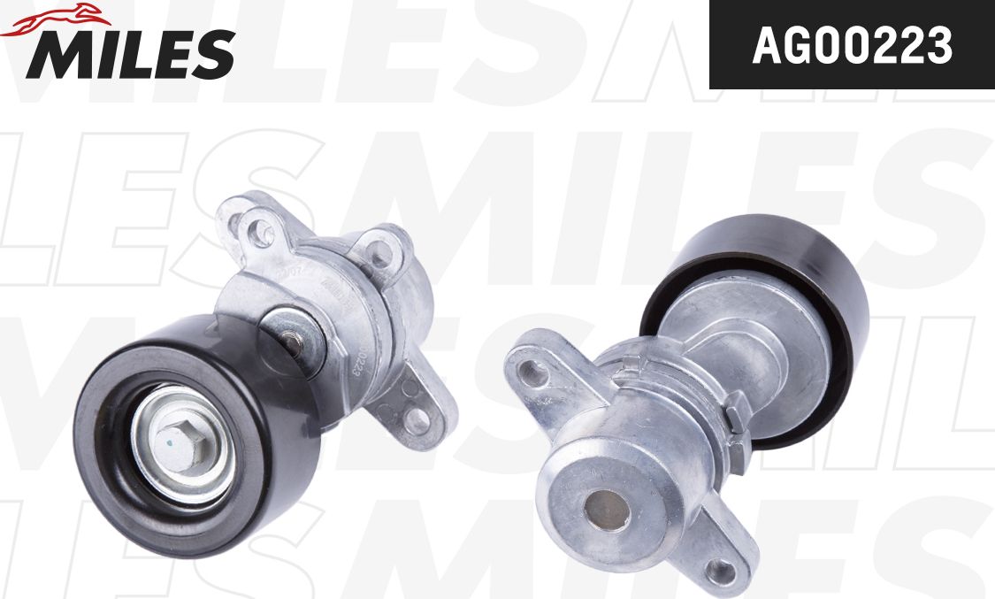 Натяжной ролик (натяжитель) приводного поликлинового ремня Miles. Артикул AG00223