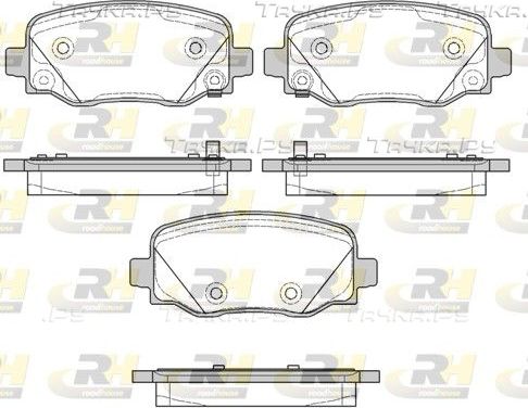 Тормозные колодки RoadHouse задние для Audi A6 IV (C7) 2014-2018. Артикул 21578.02
