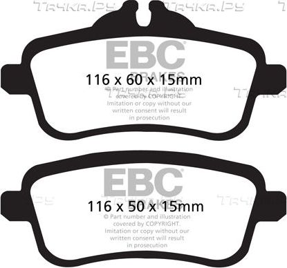 Тормозные колодки EBC Brakes. Артикул DP42137R