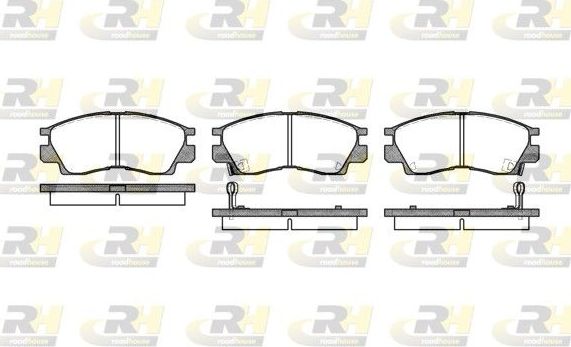 Тормозные колодки RoadHouse передние для Mitsubishi Sapporo II 1987-1990. Артикул 2290.02