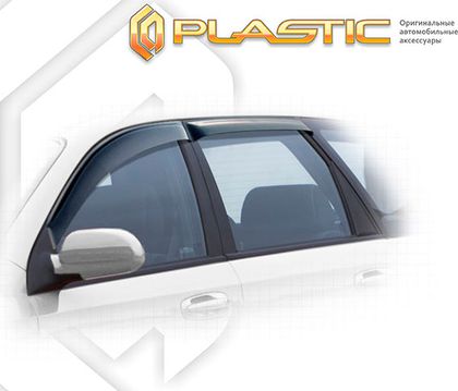 Дефлекторы СА Пластик для окон (Classic полупрозрачный) Chevrolet Lacetti универсал 2004-2013. Артикул 2010030305738